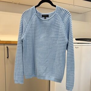 Banana Republic Sky Blue Women's Crew Neck Sweater